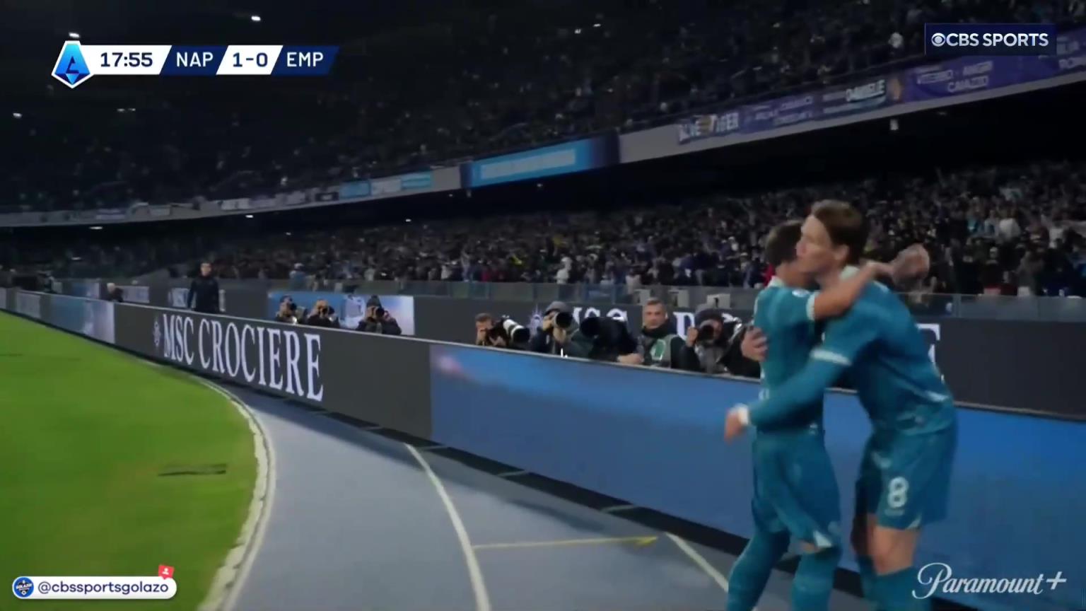 完美進球！麥克托米奈中場帶球一條龍外圍勁射破門！